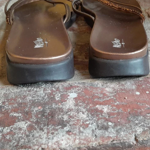 Massimo Copper Embellished Sandals - Picture 6 of 8